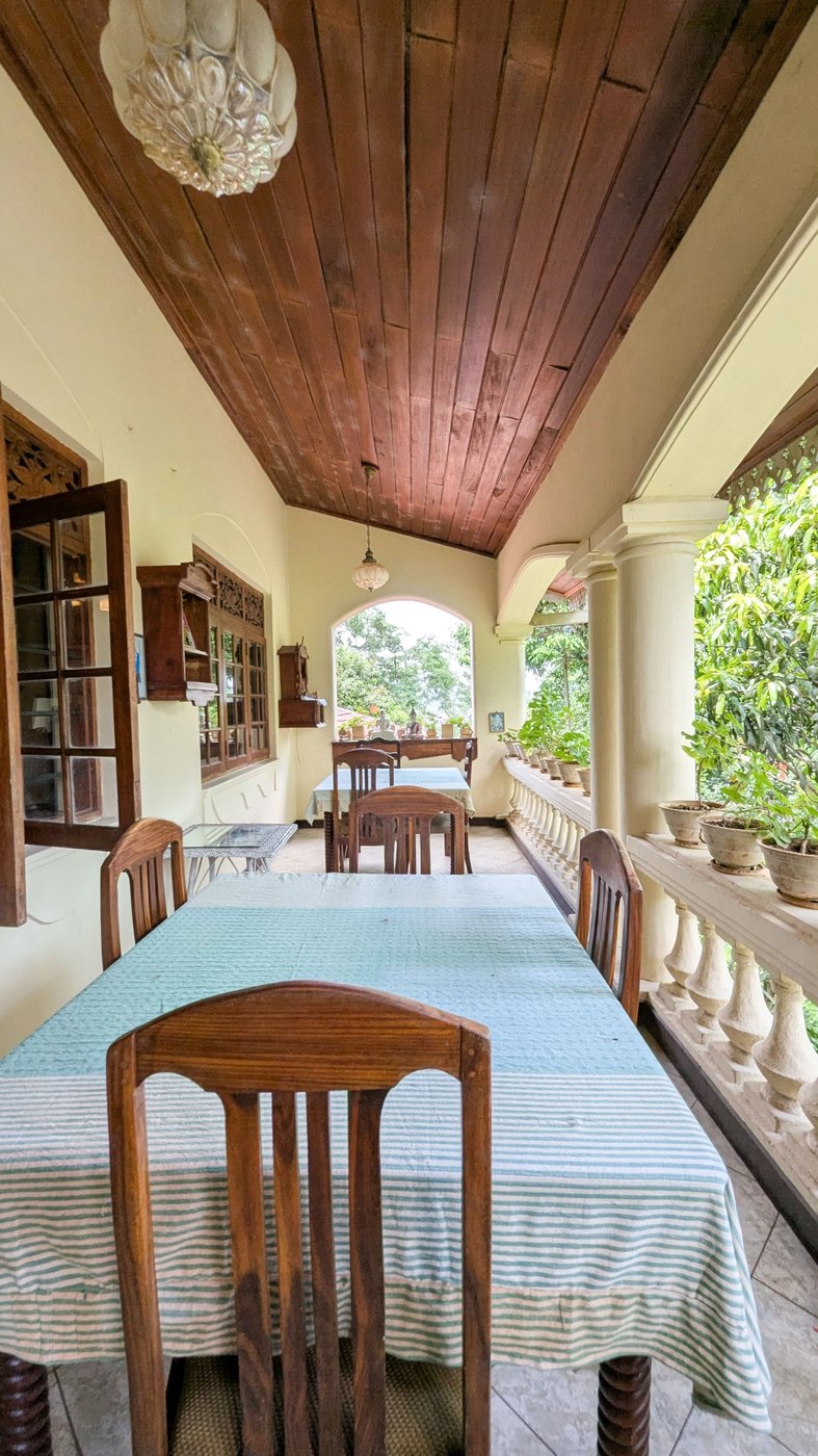 Verandah overlooking the garden